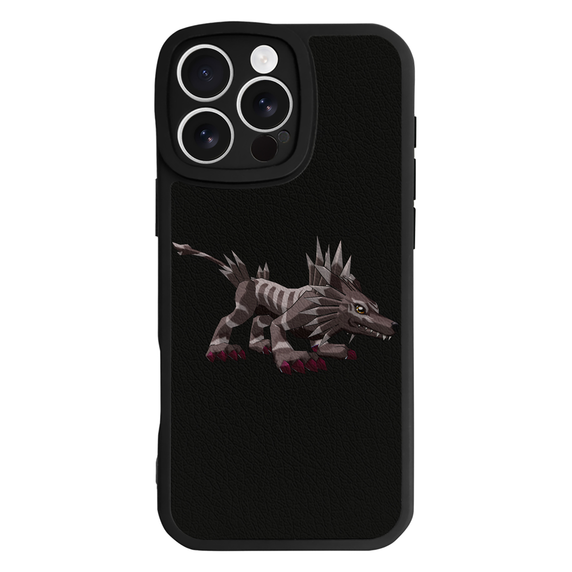 （画像用） Digimon デジタルモンスター/デジモン 【iPhone 16シリーズ対応】シリコンスマホケース（レザー調） 材質：シリコン